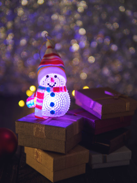 圣诞组成。礼物盒图片下载