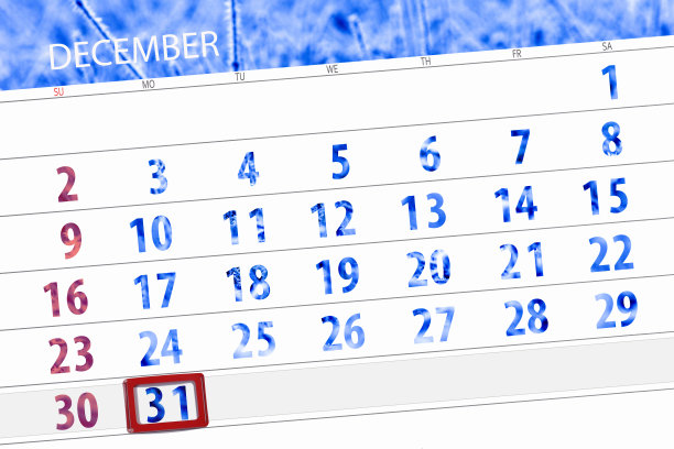 2018年12月的日历计划，截止日期，星期一，31图片下载