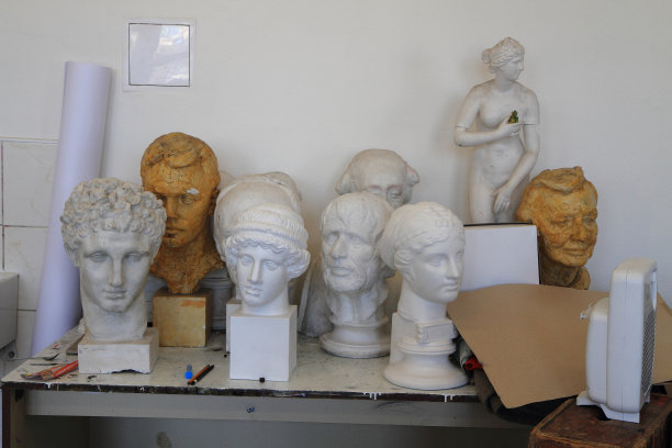 石膏模型的头图片下载