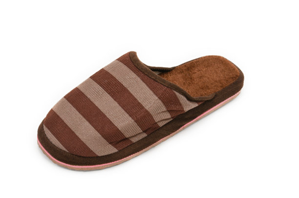 拖鞋回家在一个孤立的背景图片下载