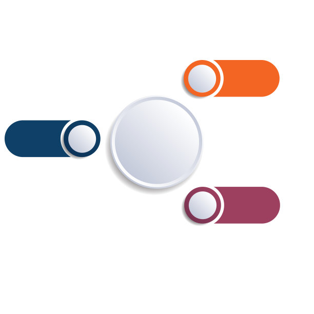 由现代信息图演示的背景。模板为3个位置。图片下载