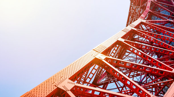 日本东京的东京塔图片下载