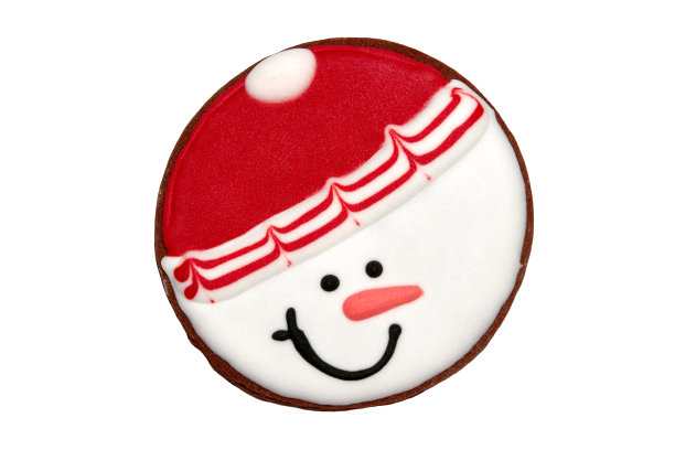 圣诞姜饼孤立在白色的背景。圣诞节和新年的设计元素图片下载