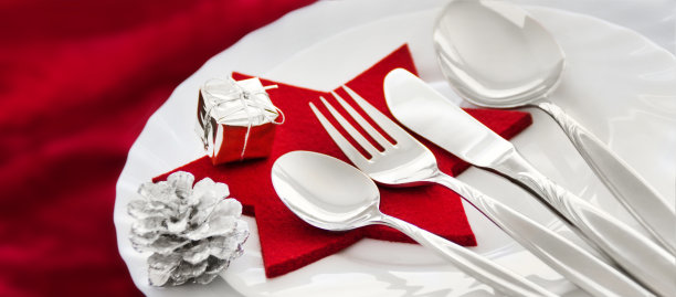 圣诞装饰晚餐图片下载