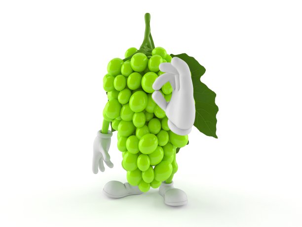 葡萄的性格与ok手势图片下载