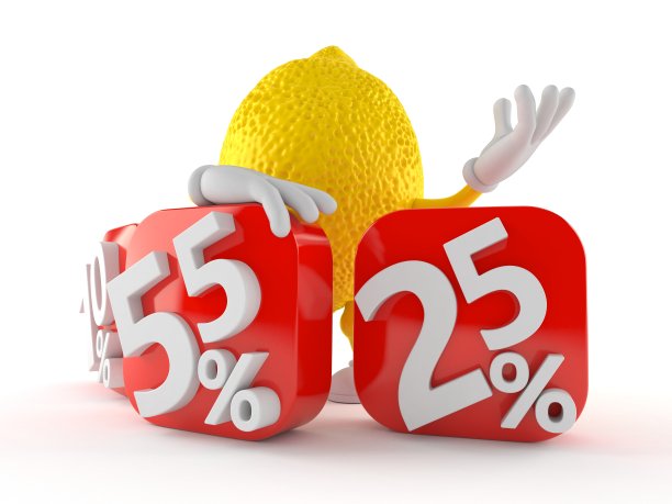 百分比标志后面有柠檬性格图片下载