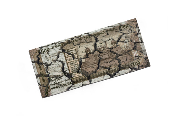 穿着印度货币图片下载