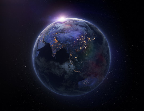 地球之夜空图片下载