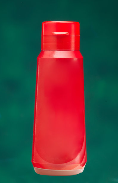 调味:绿色底色的番茄酱。图片下载