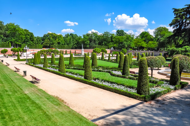 Buen Retiro公园景观，马德里，西班牙图片下载