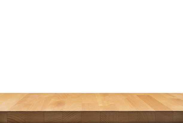 真实的自然木质桌面纹理上的白色背景。用于创建产品陈列或设计关键视觉布局图片下载