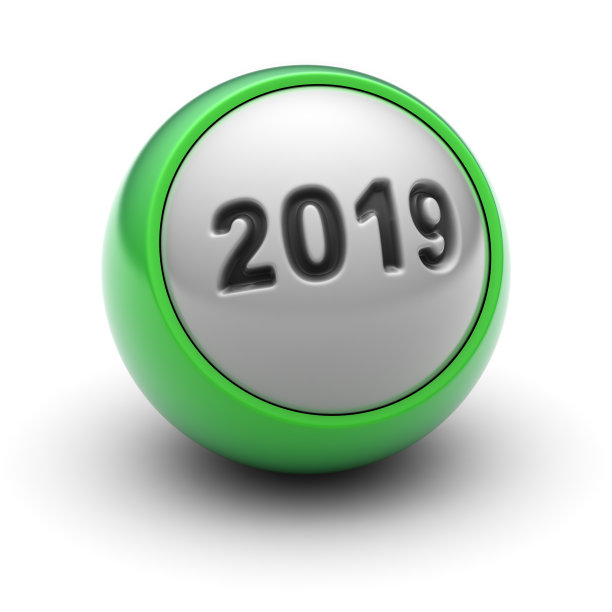 球上的“2019”。3D图。图片下载