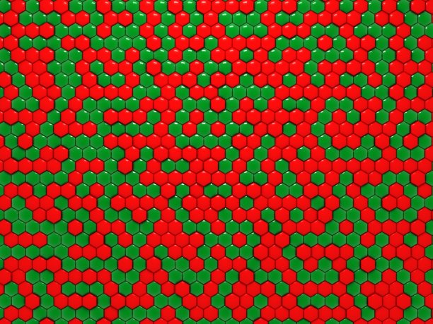 绿色红色蜂窝图片下载