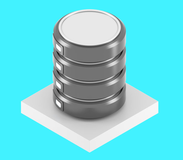 数据库图标与等距视图隔离图片下载