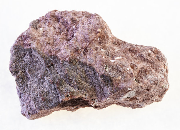 粗糙的粉红色灰凝灰岩在白色之上图片下载