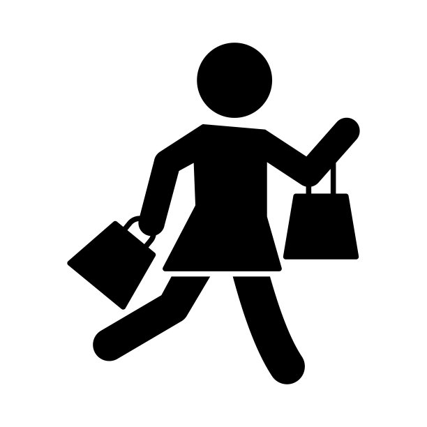 购物袋黑色星期五图片下载