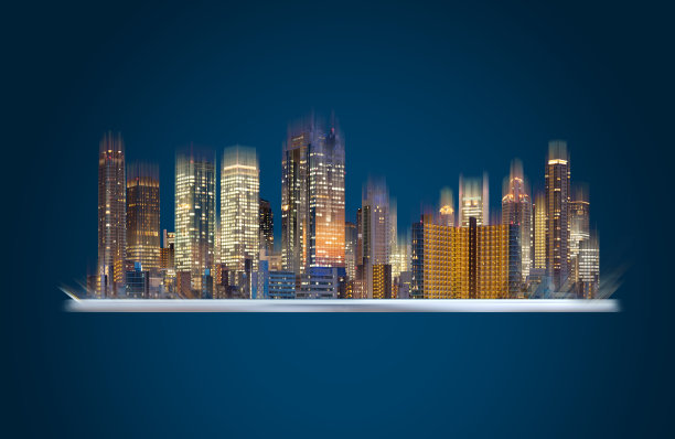 增强现实技术、智慧城市创新和建筑技术。数字平板与建筑全息技术图片下载