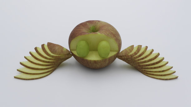 苹果做的鸟图片下载