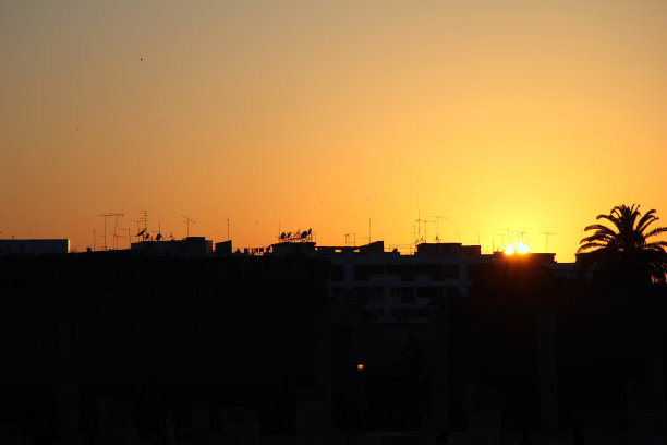 摩洛哥拉巴特的日落图片下载