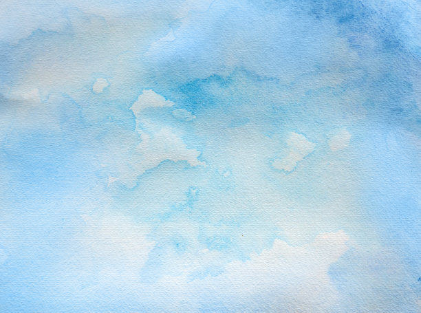 蓝色水彩背景图片下载