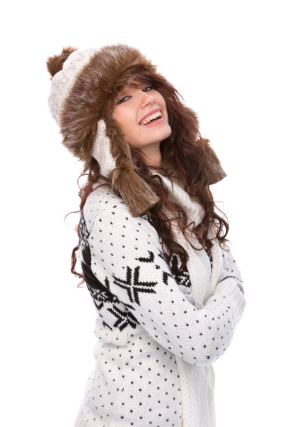 冬天肖像的女人图片下载