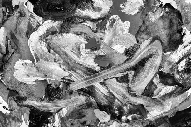 抽象水粉手绘背景。多色笔触水粉颜料。孩子抽象绘画。高分辨率图片下载