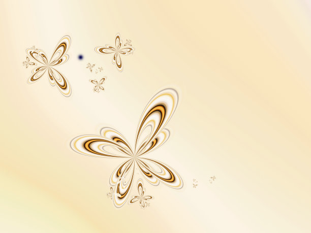 抽象分形花蝴蝶图片下载