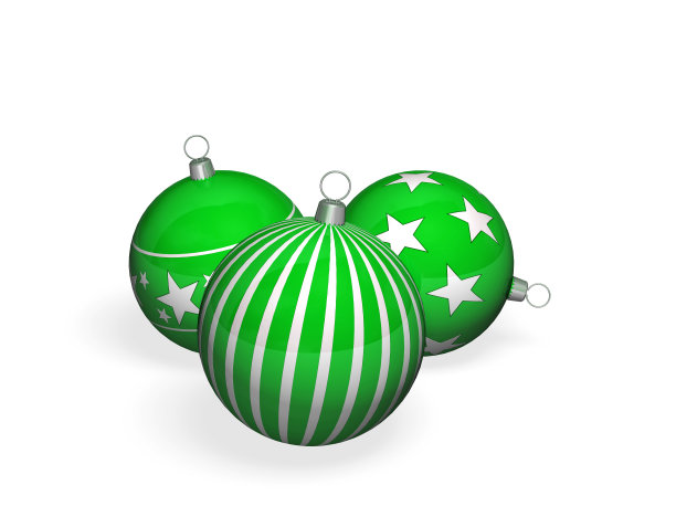 圣诞球的三维图片下载