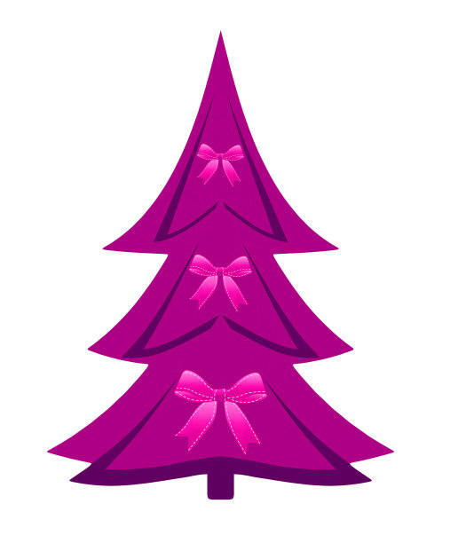 白色背景下的圣诞树图片下载