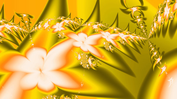 抽象分形艺术背景在插画空间几何。图片下载