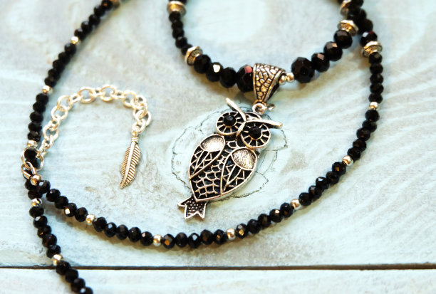 项链与pendant-owl图片下载