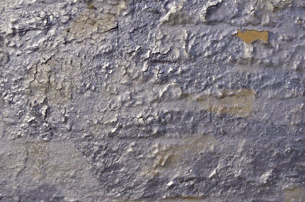 墙面紫色油漆风化剥落图片下载