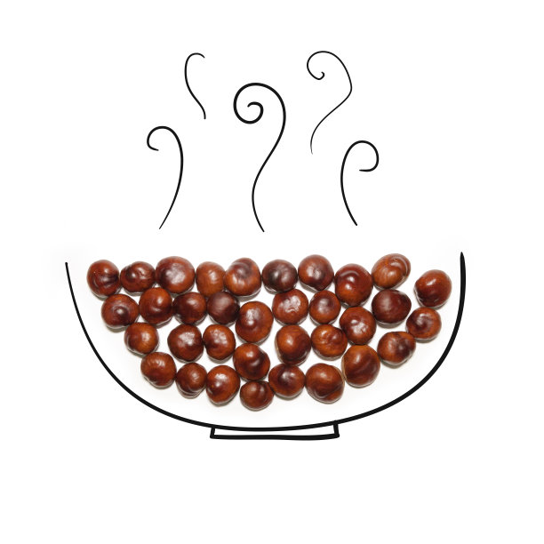 七叶马孤立的白色背景与可爱的涂鸦手绘元素。抽象的卡通板。前视图。创造性的现代构成。图片下载