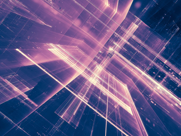 抽象技术分形背景-数字生成图像图片下载