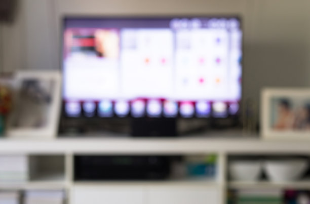 抽象模糊led电视显示屏在家图片下载