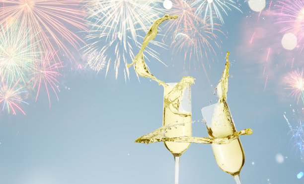 两杯香槟图片下载