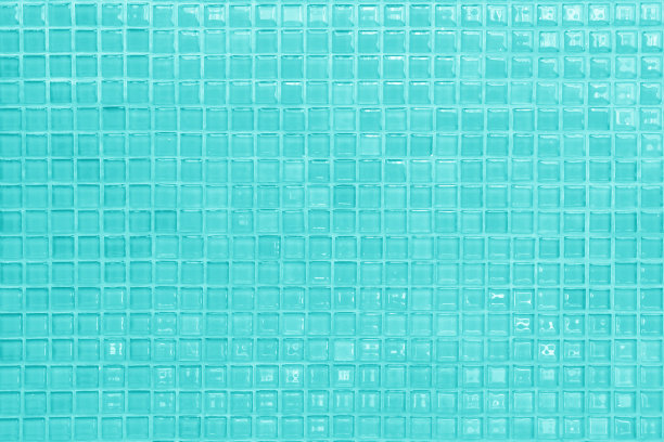 蓝色瓷砖墙高分辨率真实照片或砖无缝和纹理的内部背景。图片下载