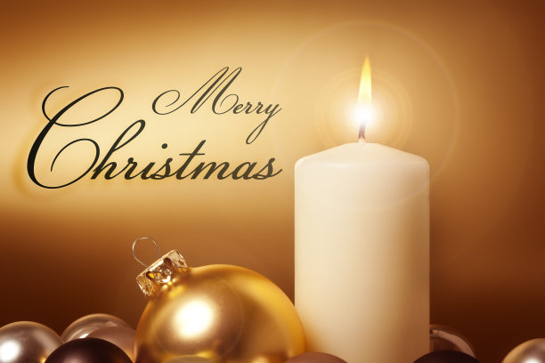 金色圣诞贺卡图片下载