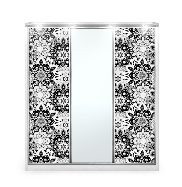 衣柜双门跑车。打开壁橱，白色背景上的东西被孤立。三维演示素材图片