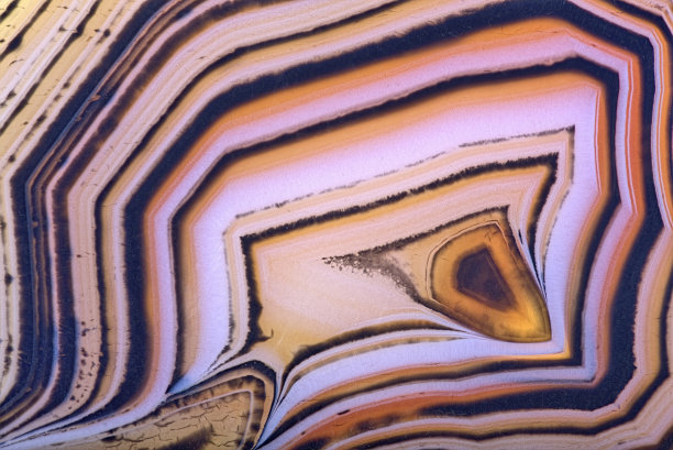 棕橙相间的玛瑙结构图片下载