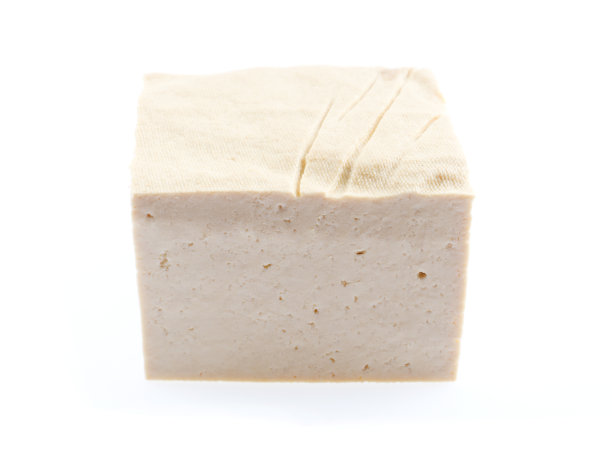 白色背景上的白豆腐图片下载