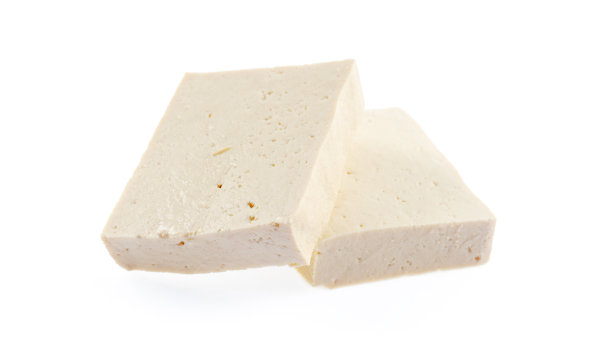 白色背景上的白豆腐图片下载