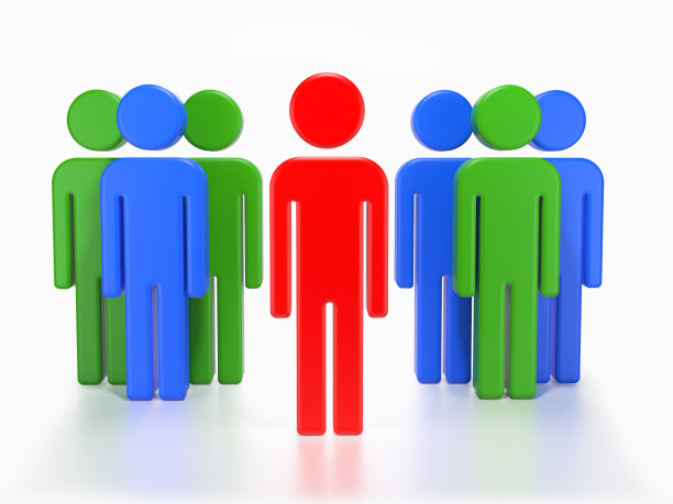 Stick figure on the white - Stock image简笔画图片下载