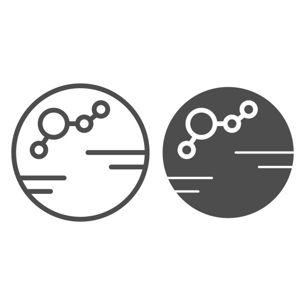 殖民行星线和字形图标。菌落矢量图孤立在白色上。行星轮廓风格设计，为网页和应用设计。Eps 10。图片下载