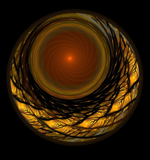 黑色背景上的抽象分形眼睛。计算机生成图像。图片下载