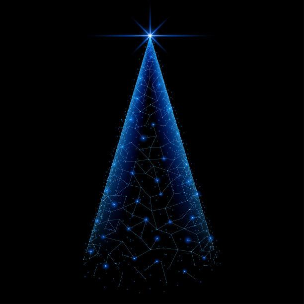 低聚圣诞树图片下载