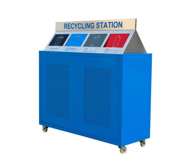 白色背景上的回收站图片下载