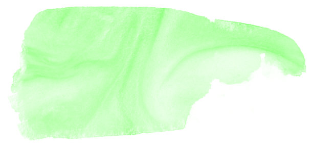 浅绿色抽象颜料染色隔离在纸上。图片下载