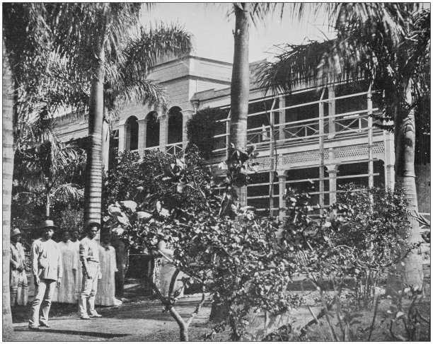 来自美国海军和陆军的古老历史照片:夏威夷檀香山皇后医院图片下载