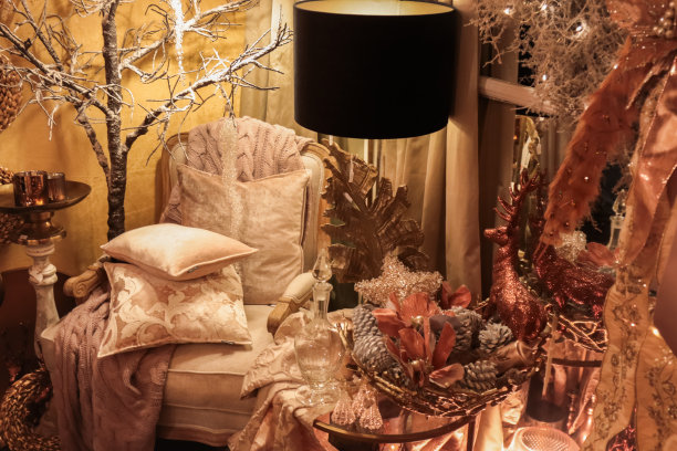 平安夜照亮客厅图片下载